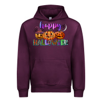 Mauve Wine happy halloween Urban Hoodie - CowGirlArtShop