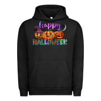 Pigment Black happy halloween Urban Hoodie - CowGirlArtShop