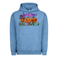 Pigment Pebble Blue happy halloween Urban Hoodie - CowGirlArtShop