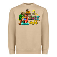 Mushroom oh holy night with sunflower and cross Heavyweight Sweatshirt - AdoDesignShop