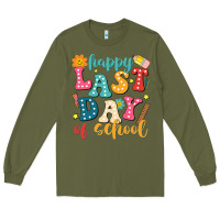 Army Green happy last day of school Long Sleeve Tee - JahusDesignShop