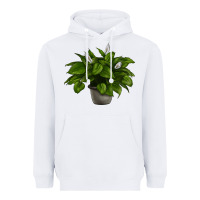 White Peace Lily Heavyweight Hoodie - LillyAllenDesigns