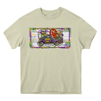 Mossy Mardi Gras Truck And Fleur De Lis Crawfish Heavy Core Tee - RanaPortraitStore