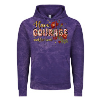 Cloud Purple have courage and be kind Vintage Hoodie - JahusDesignShop