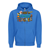 True Royal One thankful Teacher Zipper Hoodie - NancyCooperArtShop