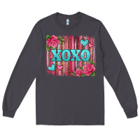 Smoke xoxo valentines day leopard glitter brushstroke Long Sleeve Tee - Jasminsmagicworld