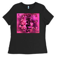 Black strong breast cancer Ladies Tee - RanaPortraitStore