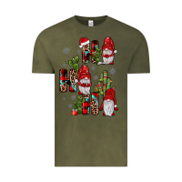 Vintage Olive ho ho ho gnome Vintage Tee - JahusDesignShop