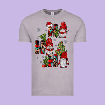 Ho Ho Ho Gnome Vintage Tee Designed By Jahusdesignshop