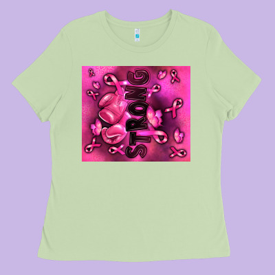 Ladies Tee strong breast cancer