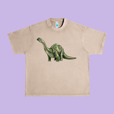 Dinosaur Brontosaurus Urban Heavy Tee Designed By Artiststas