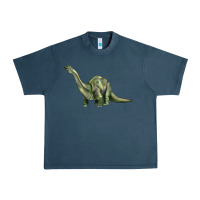 Midnight Navy dinosaur brontosaurus Urban Heavy Tee - Artiststas
