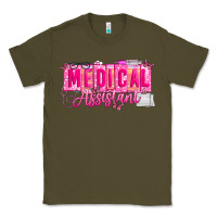 Army Green valentine medical assistant Classic Tee - CowhideDigitalArt