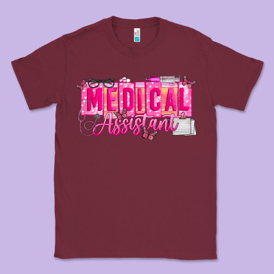 Valentine Medical Assistant Classic Tee Designed By Cowhidedigitalart