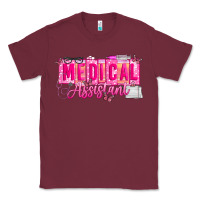 Burgundy valentine medical assistant Classic Tee - CowhideDigitalArt
