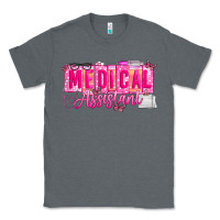 Charcoal Heather valentine medical assistant Classic Tee - CowhideDigitalArt