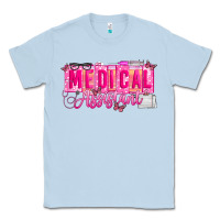 Dusty Blue valentine medical assistant Classic Tee - CowhideDigitalArt