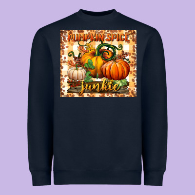 Pumpkin Spice Junkie Tumbler Heavyweight Sweatshirt Designed By Bundleandbundleshop