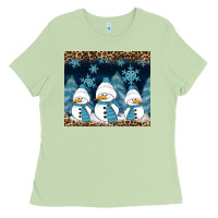 Matcha snowman winter Ladies Tee - RanaPortraitStore