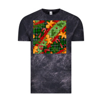 Cloud Black christmas gingerbread man and candy cane seamless pattern Vintage Tee - BundleAndBundleShop