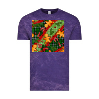 Cloud Purple christmas gingerbread man and candy cane seamless pattern Vintage Tee - BundleAndBundleShop