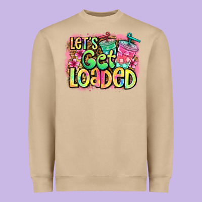 Let's Get Loaded Heavyweight Sweatshirt Designed By Jasminsmagicworld