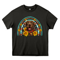 Asphalt chocolate labrador rainbow Heavy Core Tee - Artiststas