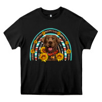 Black chocolate labrador rainbow Heavy Core Tee - Artiststas