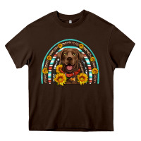 Chocolate Brown chocolate labrador rainbow Heavy Core Tee - Artiststas