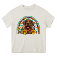 Cream chocolate labrador rainbow Heavy Core Tee - Artiststas