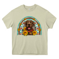 Mossy chocolate labrador rainbow Heavy Core Tee - Artiststas