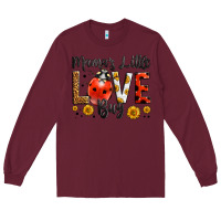 Burgundy mama's little love bug Long Sleeve Tee - LillyAllenDesigns