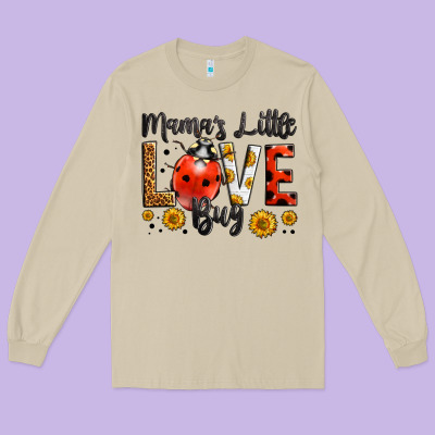 Mama's Little Love Bug Long Sleeve Tee Designed By Lillyallendesigns