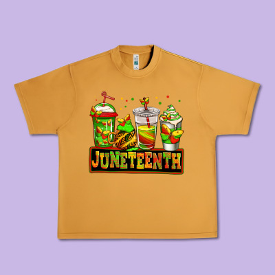 Juneteenth Afro Coffee Cups Urban Heavy Tee Designed By Jasminsmagicworld