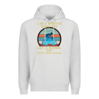 Dove Grey I Am A Mountain Biking Dad Premium Hoodie - Bettercallsaul