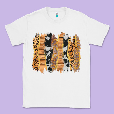 Western Brushstrokes Classic Tee Designed By Adodesignshop