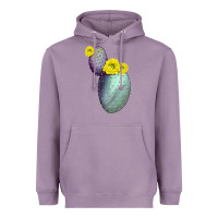 Lavender Opunthia Santa Rita Cactus Heavyweight Hoodie - LillyAllenDesigns