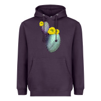 Plum Opunthia Santa Rita Cactus Heavyweight Hoodie - LillyAllenDesigns