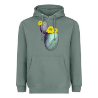 Sage Opunthia Santa Rita Cactus Heavyweight Hoodie - LillyAllenDesigns
