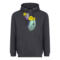 Smoke Opunthia Santa Rita Cactus Heavyweight Hoodie - LillyAllenDesigns