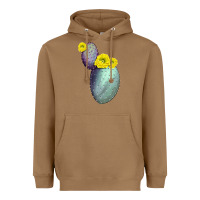 Toasted Coconut Opunthia Santa Rita Cactus Heavyweight Hoodie - LillyAllenDesigns
