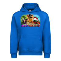 Cobalt happy hallothanksmas gnomes Urban Hoodie - CowGirlArtShop