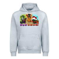 Heather Grey happy hallothanksmas gnomes Urban Hoodie - CowGirlArtShop