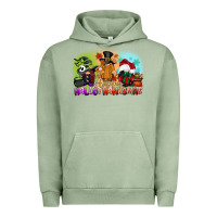 Pigment Oil Green happy hallothanksmas gnomes Urban Hoodie - CowGirlArtShop