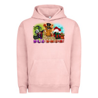 Pigment Salmon happy hallothanksmas gnomes Urban Hoodie - CowGirlArtShop