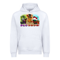 White happy hallothanksmas gnomes Urban Hoodie - CowGirlArtShop