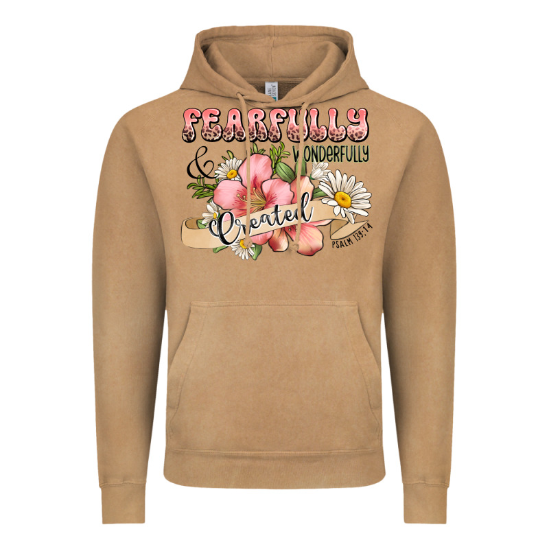 Fearfully And Wonderfully Created Vintage Hoodie by JahusDesignShop | Teevron