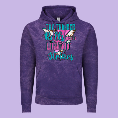 The Thunder Rolls And The Lıghtnıng Strikes Vintage Hoodie Designed By Jahusdesignshop