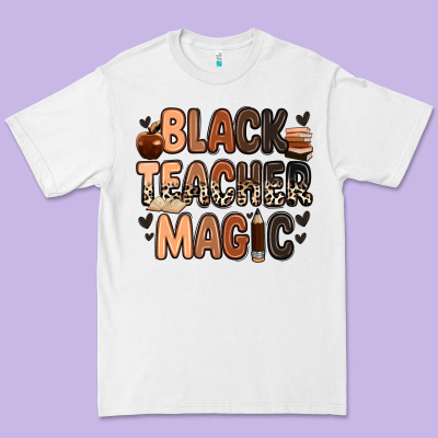 Premium Tee black teacher magic