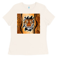 Bone tiger scratch mark Ladies Tee - RanaPortraitStore